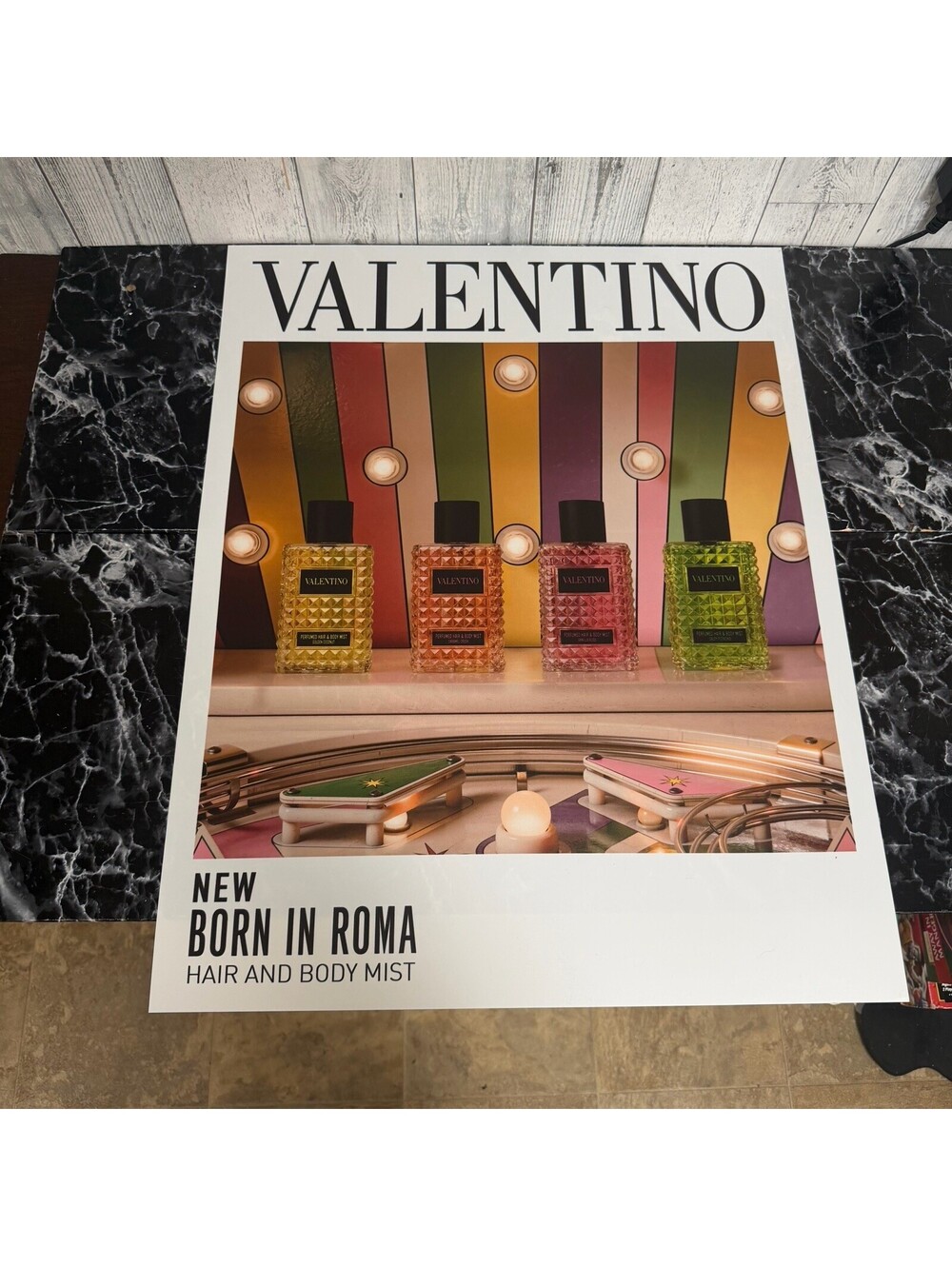 Valentino Born In Roma Fragrance Ad Sign / ADUT & ANWAR / 22” x 28” / NEW